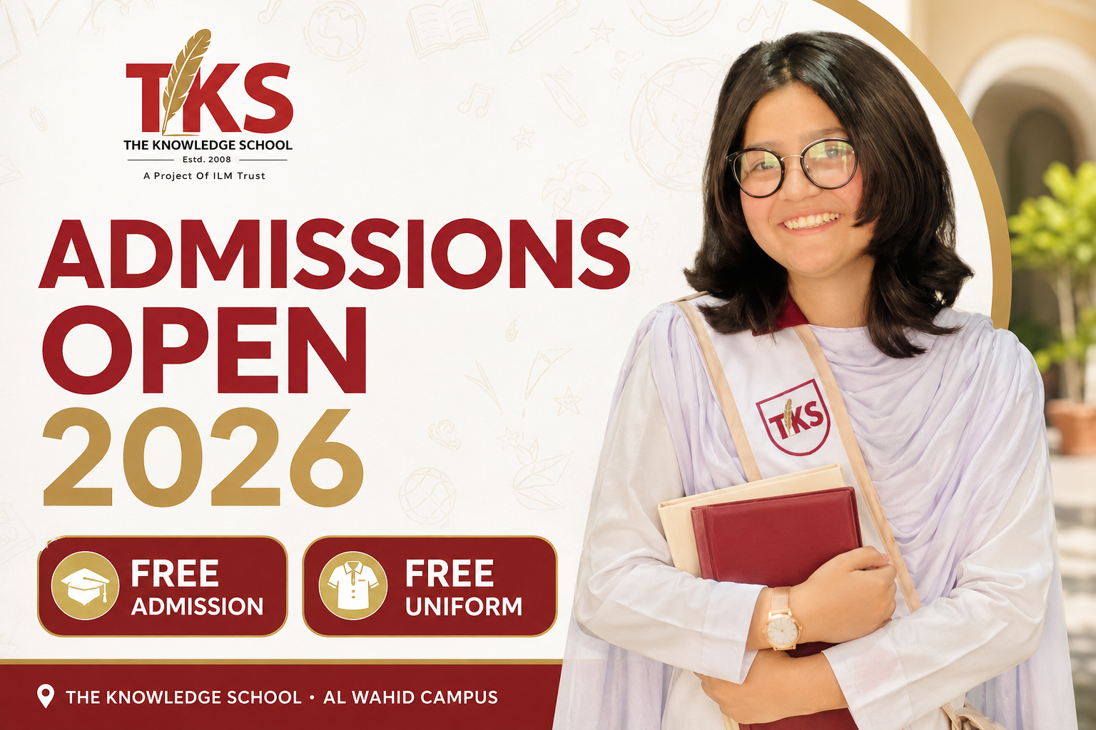 Admissions open 2026